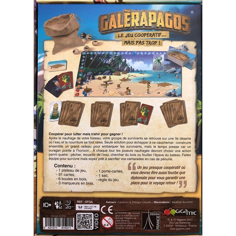 Traduit en 22 langues, Galèrapagos, le jeu de société de ces