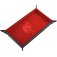 piste de des dragon rouge cuir et velours 20x40 epic forge boite 