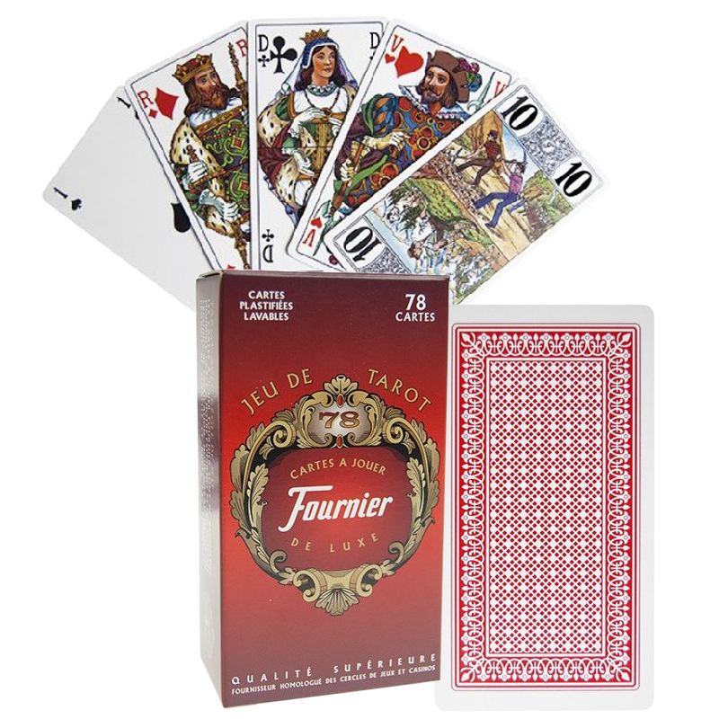 Jeu de 78 cartes Tarot Fournier de luxe Dos rouge - Buy your Board games in  family & between friends - Playin by Magic Bazar